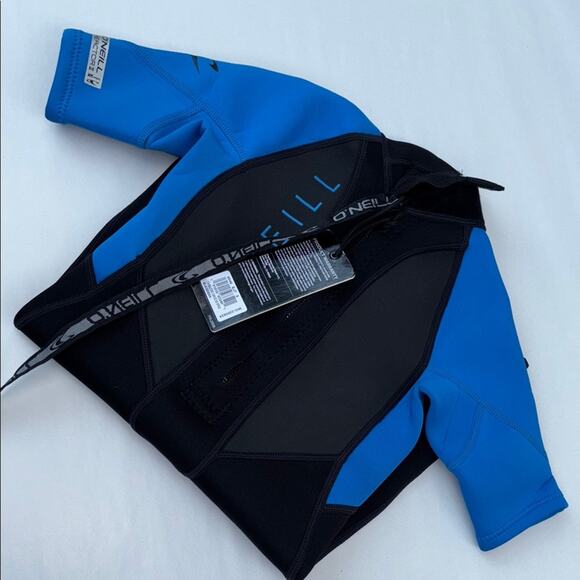 Kids Size 8 O'Neill Black/Blue Rash Guard - Picture 3 of 7